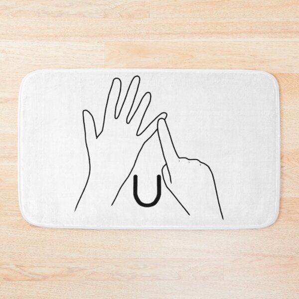 Item preview, BSL sign letter U designed and sold by Artistkhg.