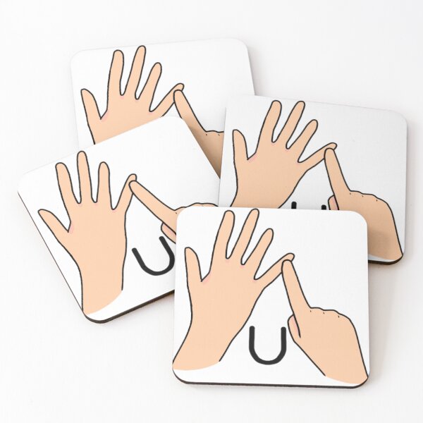 Item preview, BSL sign letter U designed and sold by Artistkhg.