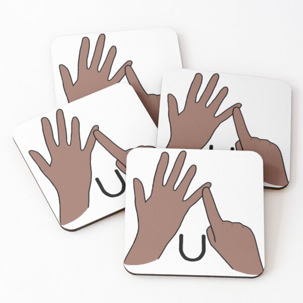 Item preview, BSL sign letter U designed and sold by Artistkhg.