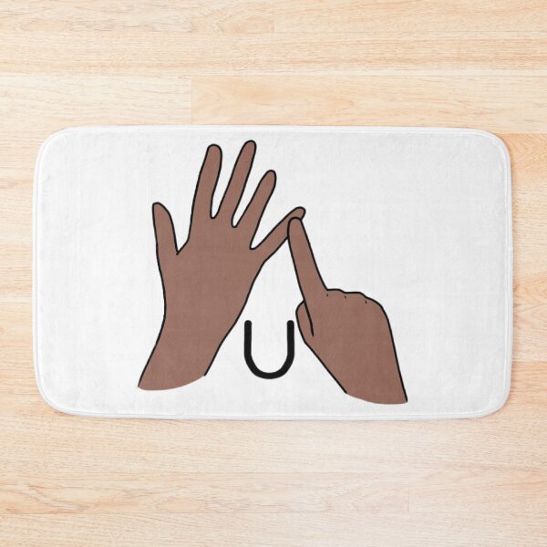 Item preview, BSL sign letter U designed and sold by Artistkhg.