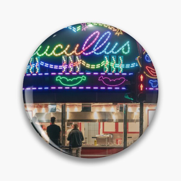 Item preview, Hot dog stall at night in Reeperbahn, Hamburg designed and sold by WorldScenery.
