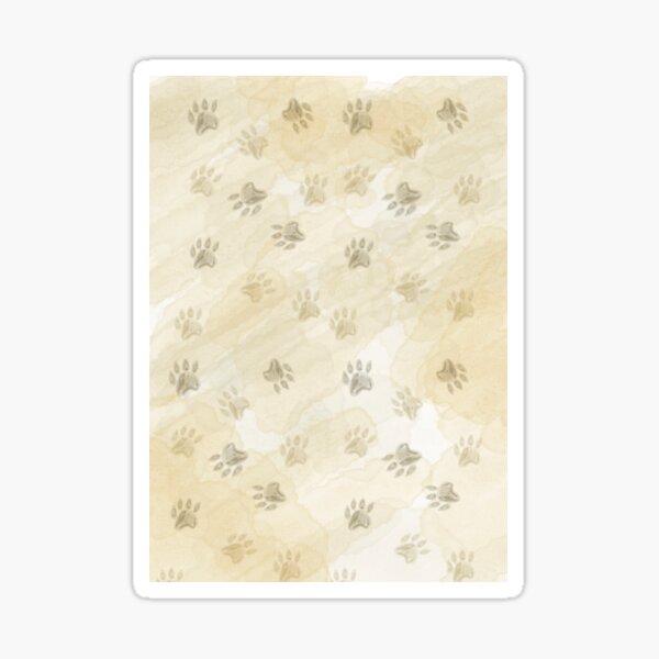 Item preview, Watercolor Paw Print Pattern – Neutral Animal Lover Design for Home Décor designed and sold by Warm Whimsy Designs.