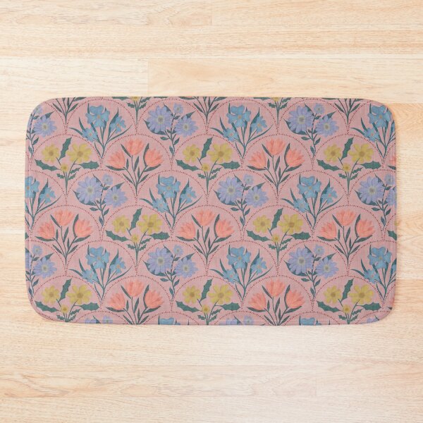 Item preview, Art Deco Floral Fanfare - Vintage Pattern - Pink designed and sold by Ordinary Elevated.