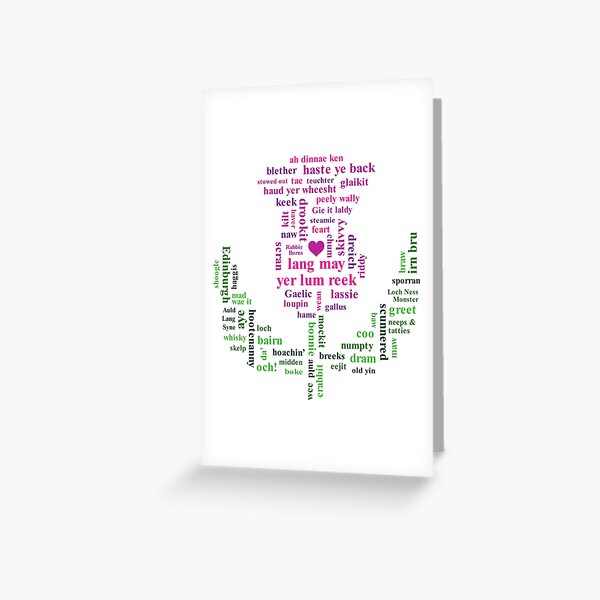 Vista previa del artículo con la obra «Un cardo escocés Wordle», diseñado y vendido por WeeeSillySausage.