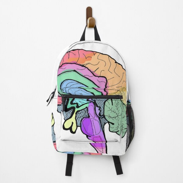 Item preview, Colorful brain side view designed and sold by Heather-Valera.