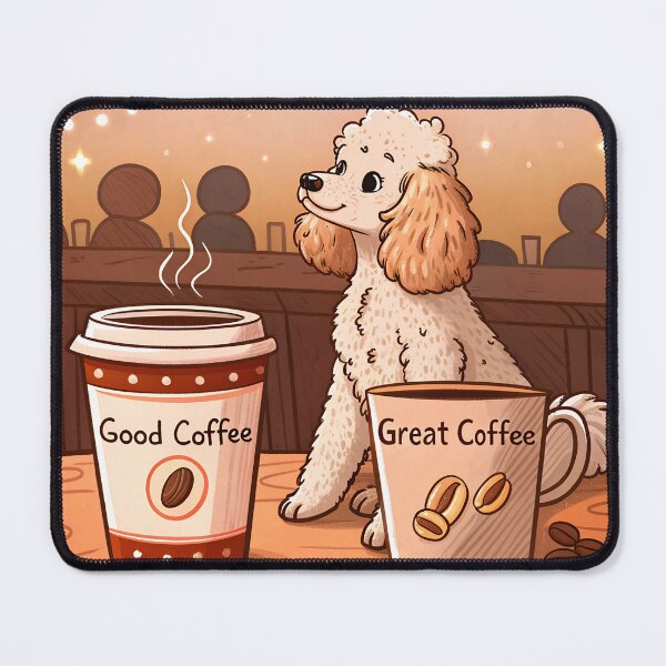 Item preview, Good Coffee poodle art! designed and sold by AhArtMe.