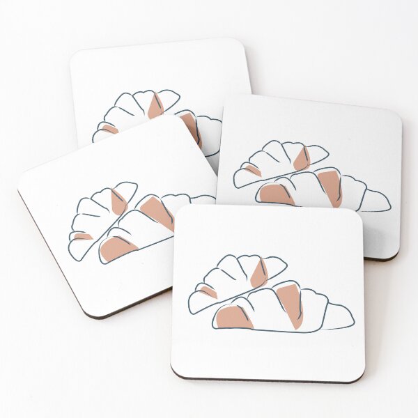 Item preview, Croissant line drawing minimalist  designed and sold by clawinyourback.