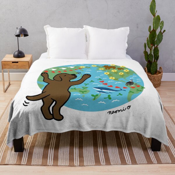 Artikelvorschau, Schokoladen-Labrador-Welpe liebt den Planeten Erde entworfen und verkauft von HappyLabradors.