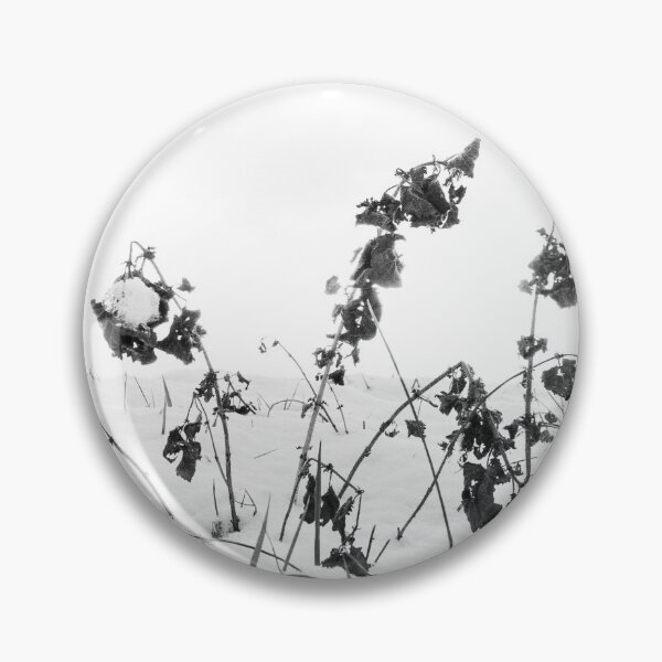 Item preview, minimalist photography of dried plants in the snow designed and sold by TW-Fotos.