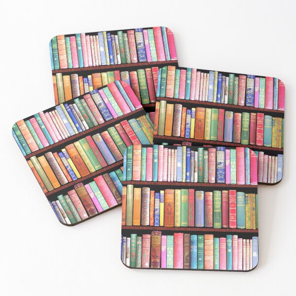 Aperçu de l'œuvre Bookworm Bibliothèque de livres anciens, étagère à livres vintage créée et vendue par MagentaRose.