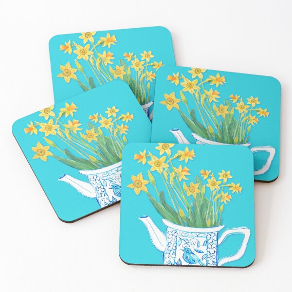 Item preview, Daffodils in a vintage teapot / Spring flower still life designed and sold by MagentaRose.