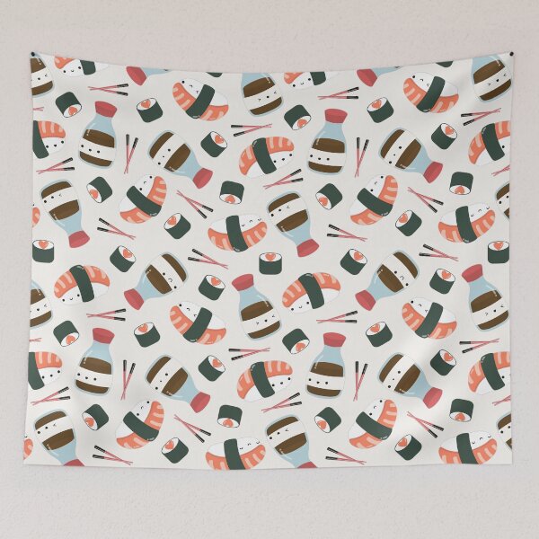 Item preview, Kawaii Sushi and Soy Sauce (White) designed and sold by Becca Alessi.