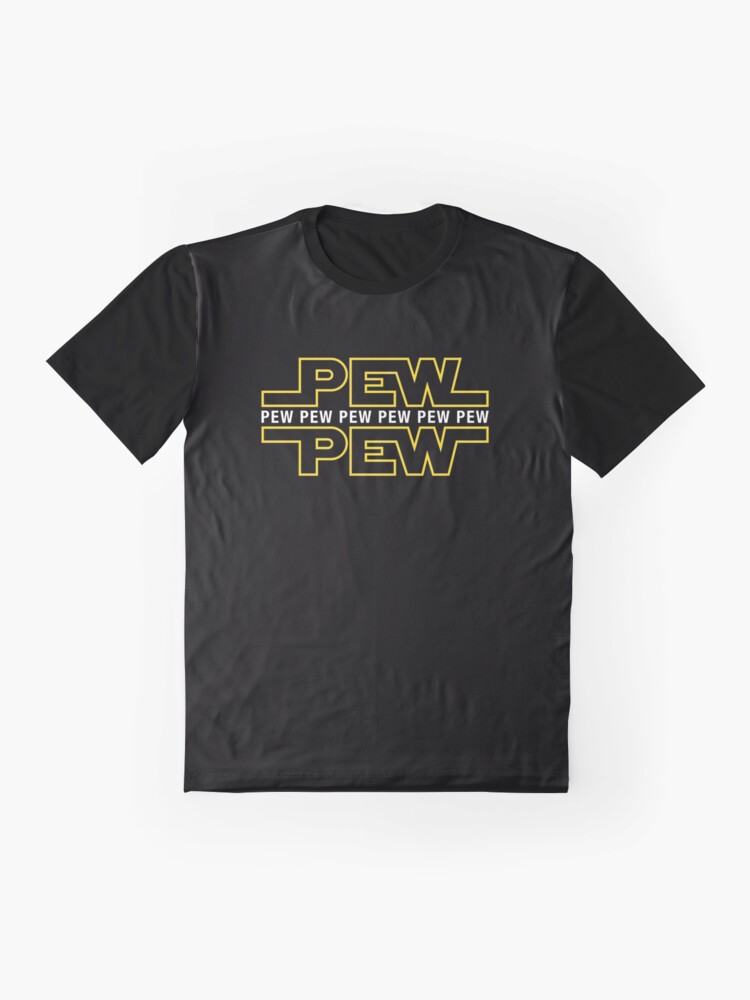 Imagen 4 de 5, Camiseta gráfica con la obra Pew Pew Pew, diseñada y vendida por Purakushi.