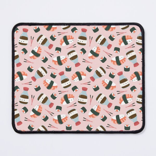 Item preview, Kawaii Sushi and Soy Sauce (Pink) designed and sold by Becca Alessi.