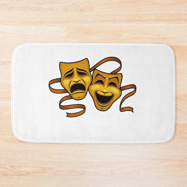 Item preview, Gold Comedy And Tragedy Theater Masks designed and sold by dikialvian.