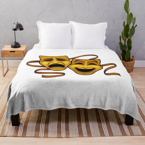 Item preview, Gold Comedy And Tragedy Theater Masks designed and sold by dikialvian.
