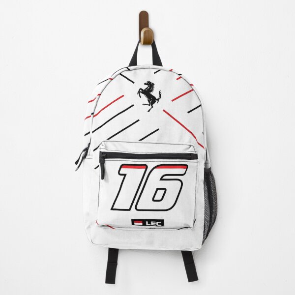 Aperçu de l'œuvre Charles Leclerc 2025 Ferrari F1 Art - 'Red Speed 16' Minimalist Print | Leclerc #16 Fan Gear & Tifosi Design créée et vendue par GridLineDesigns.