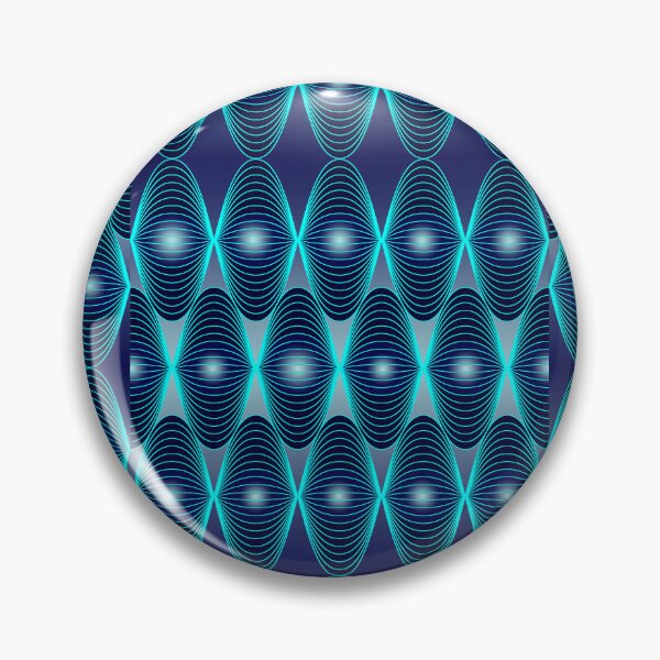 Item preview, Electric Blue Neon Resonance Art Pattern designed and sold by Zakrytos ★★★★★.