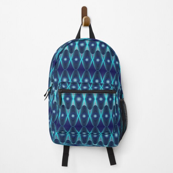 Item preview, Electric Blue Neon Resonance Art Pattern designed and sold by Zakrytos ★★★★★.
