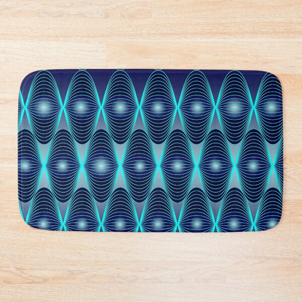 Item preview, Electric Blue Neon Resonance Art Pattern designed and sold by Zakrytos ★★★★★.