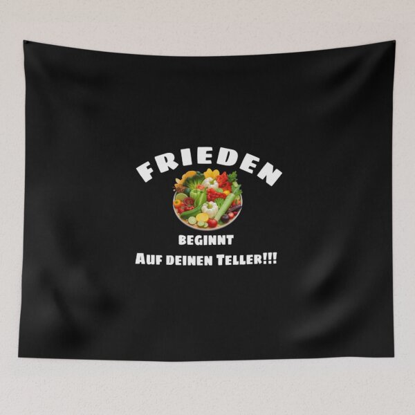 Item preview, Peace begins on your plate designed and sold by VEGANIMAL Shop.