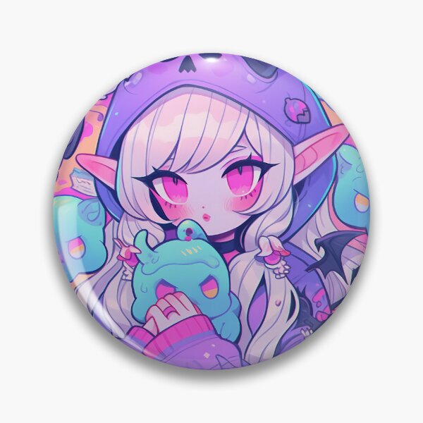 Item preview, Gothic Kawaii Demon Anime Girl designed and sold by bubblegoth.