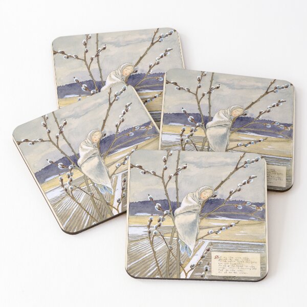 Item preview, Elsa Beskow videung (Catkin in Winter) Prints designed and sold by classicalposter.