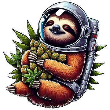 Artwork thumbnail, Stoney Sloth by KingCuppaDigitalArt