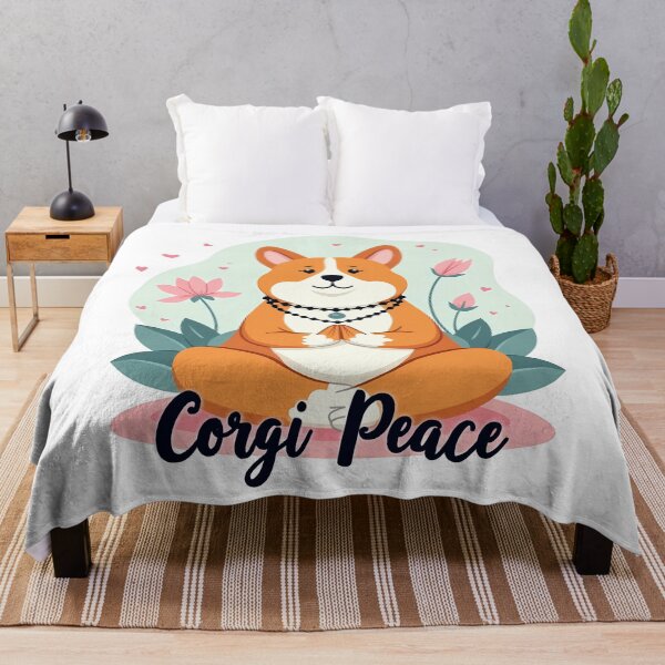 Item preview, Mindful Meditator Corgi – Corgi Peace Serenity designed and sold by zoughlal.