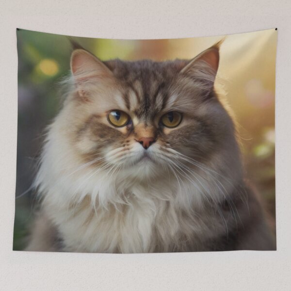 Item preview, Elegant and Fluffy: A Beautiful Persian Cat Portrait designed and sold by BlareBlare.