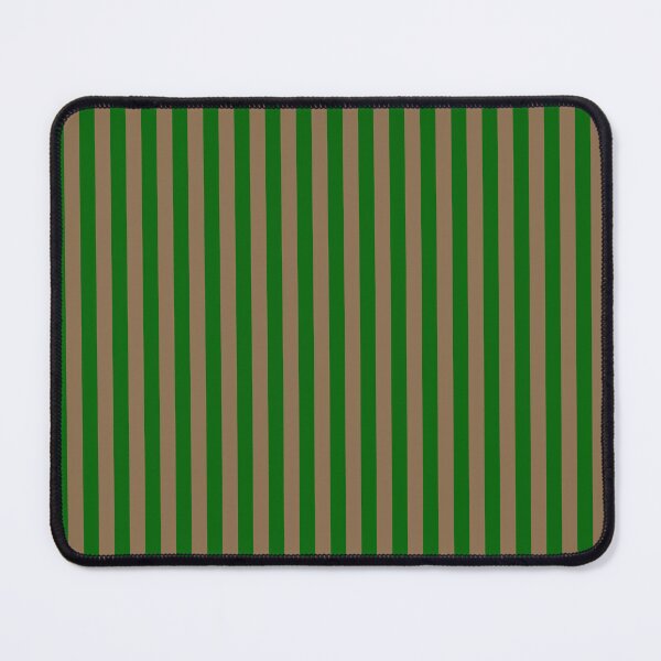 Item preview, Emerald green and mocha brown stripes pattern spring design designed and sold by patterncrow.