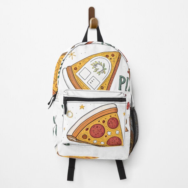 Item preview, Whimsical Pizza Slice Art – "In Pizza We Trust" Hand-Drawn Design designed and sold by AnnDesignStudio.
