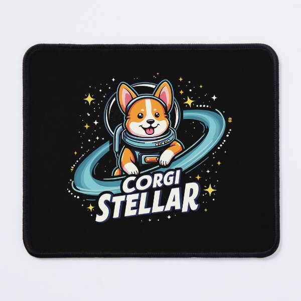 Item preview, Futuristic Astronaut Corgi – Corgi Stellar Intergalactic designed and sold by zoughlal.