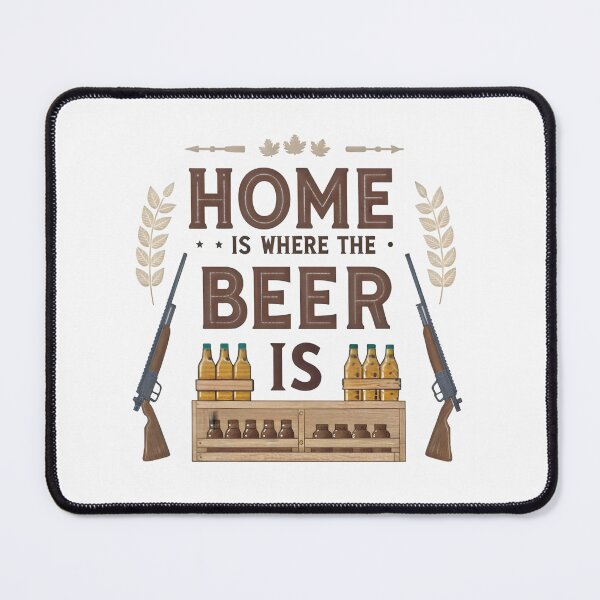 Item preview, Rustic Beer Lover's Home T-Shirt | Vintage Hunting & Outdoors Design designed and sold by AnnDesignStudio.