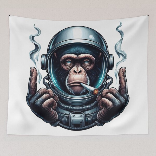 Item preview, George the space chimp designed and sold by KingCuppaDigitalArt.