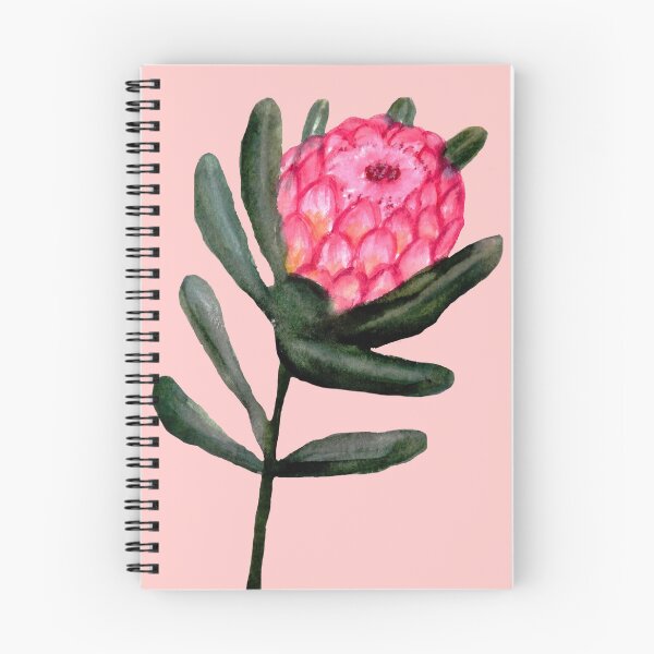 Item preview, Protea watercolor floral designed and sold by MagentaRose.