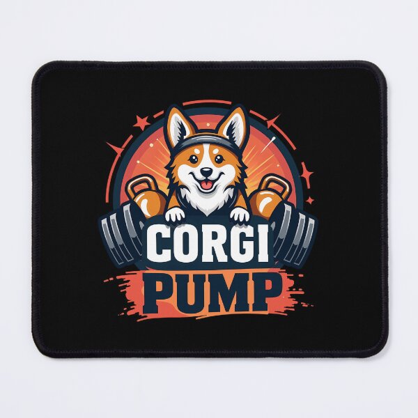 Item preview, Fitness Enthusiast Corgi – Corgi Pump Gym designed and sold by zoughlal.