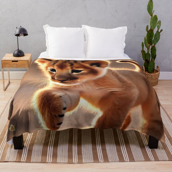Item preview, Playful Lion Cub Wall Art designed and sold by FantasyVillaArt.