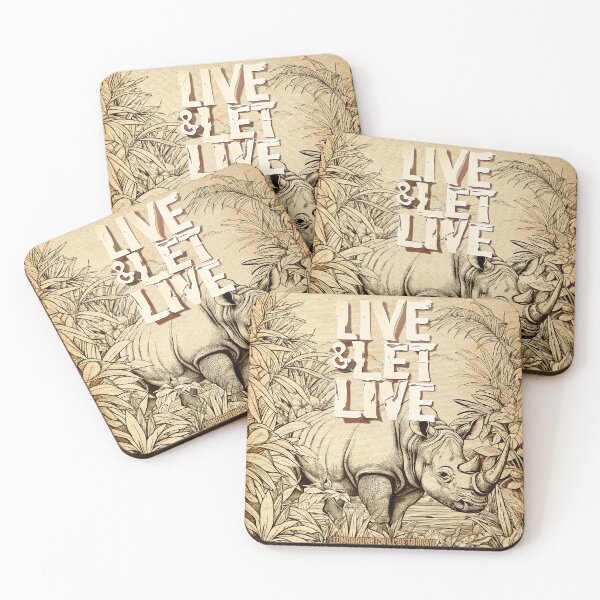 Item preview, Live & let Live…Rhinoceros… designed and sold by Designando.