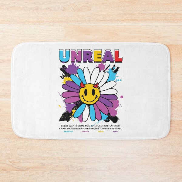 Item preview, Unreal: Flower with Devil Face and Motivational Text designed and sold by Polarisofficial.