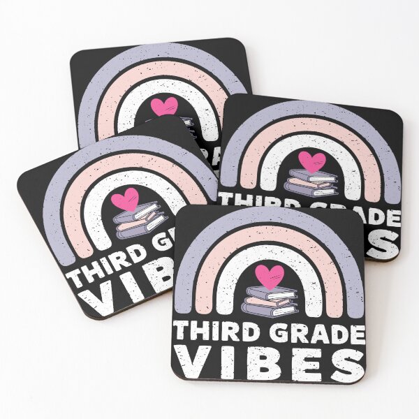 Item preview, Third Grade Vibes Rainbow Books Teacher designed and sold by Quirky Shirts.