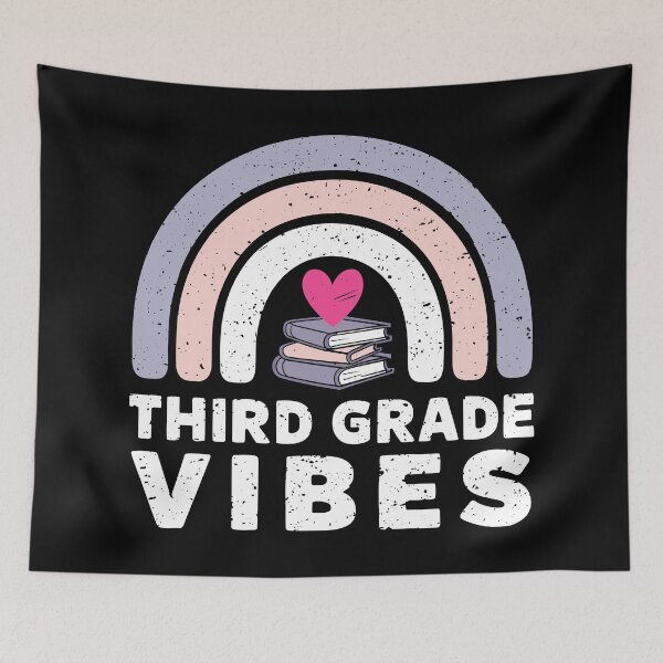 Item preview, Third Grade Vibes Rainbow Books Teacher designed and sold by Quirky Shirts.