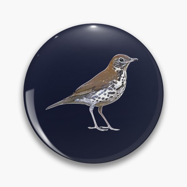 Item preview, Wood Thrush White Alternate Design  designed and sold by designsasstultd.