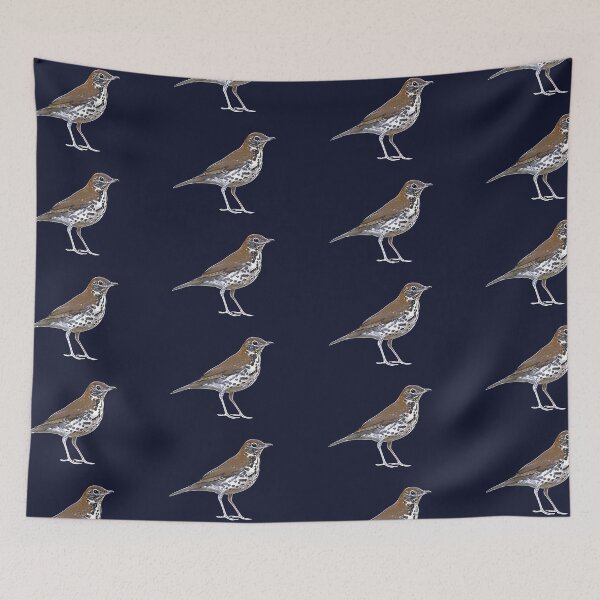 Item preview, Wood Thrush White Alternate Design  designed and sold by designsasstultd.