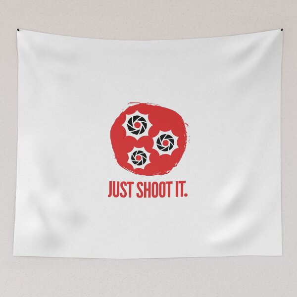 Item preview, “JUST SHOOT IT.” designed and sold by Foto Merch.