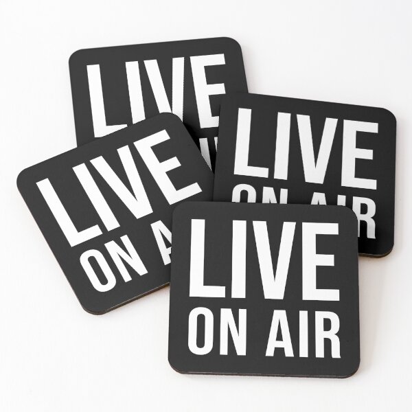 Item preview, LIVE ON AIR (White) designed and sold by STUDIO-72.