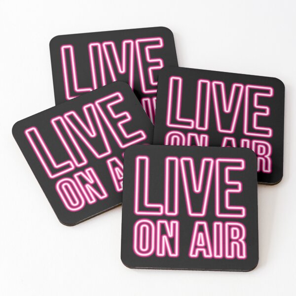 Item preview, LIVE ON AIR (Pink Neon) designed and sold by STUDIO-72.