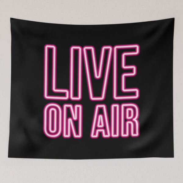 Item preview, LIVE ON AIR (Pink Neon) designed and sold by STUDIO-72.
