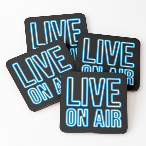 Item preview, LIVE ON AIR (Blue Neon) designed and sold by STUDIO-72.