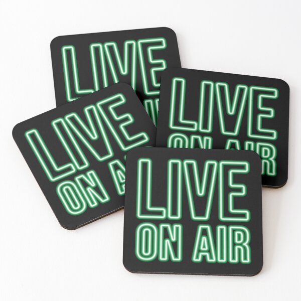 Item preview, LIVE ON AIR (Green Neon) designed and sold by STUDIO-72.